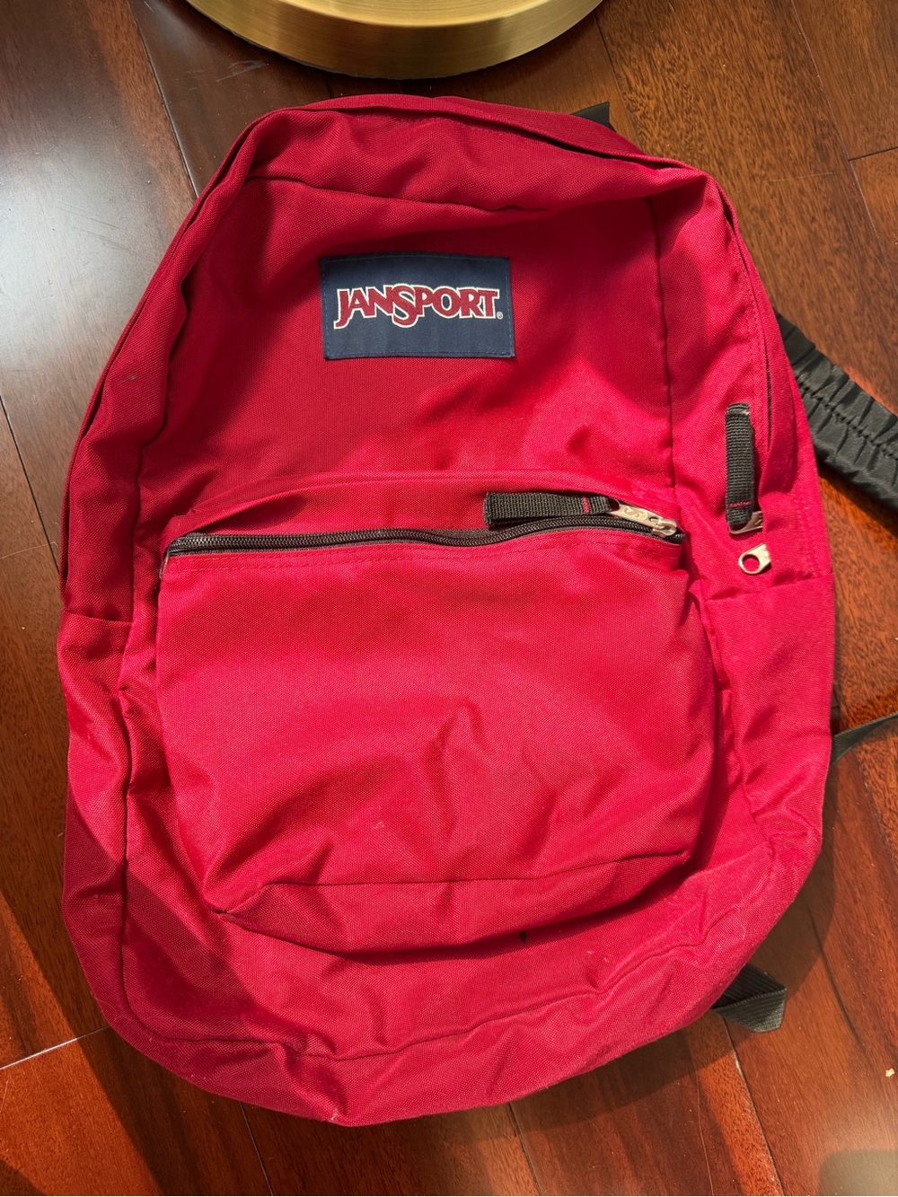 Jansport Red Classic 1 Zipper Backpack with Front Pocket
